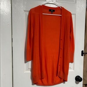 Mossimo Supply Co. Vibrant Orange Women's Cardigan